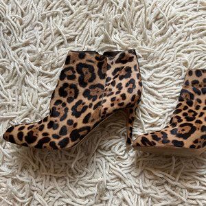 Gorgeous Leopard J Crew Heeled Booties Size 8